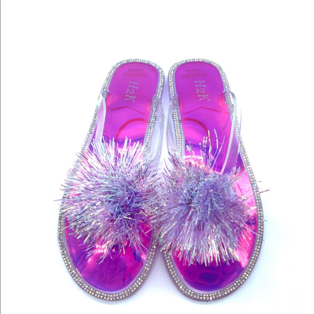 Blooming Daisy Flip Flop-Purple